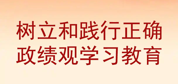 树立和践行正确政绩观学习教育